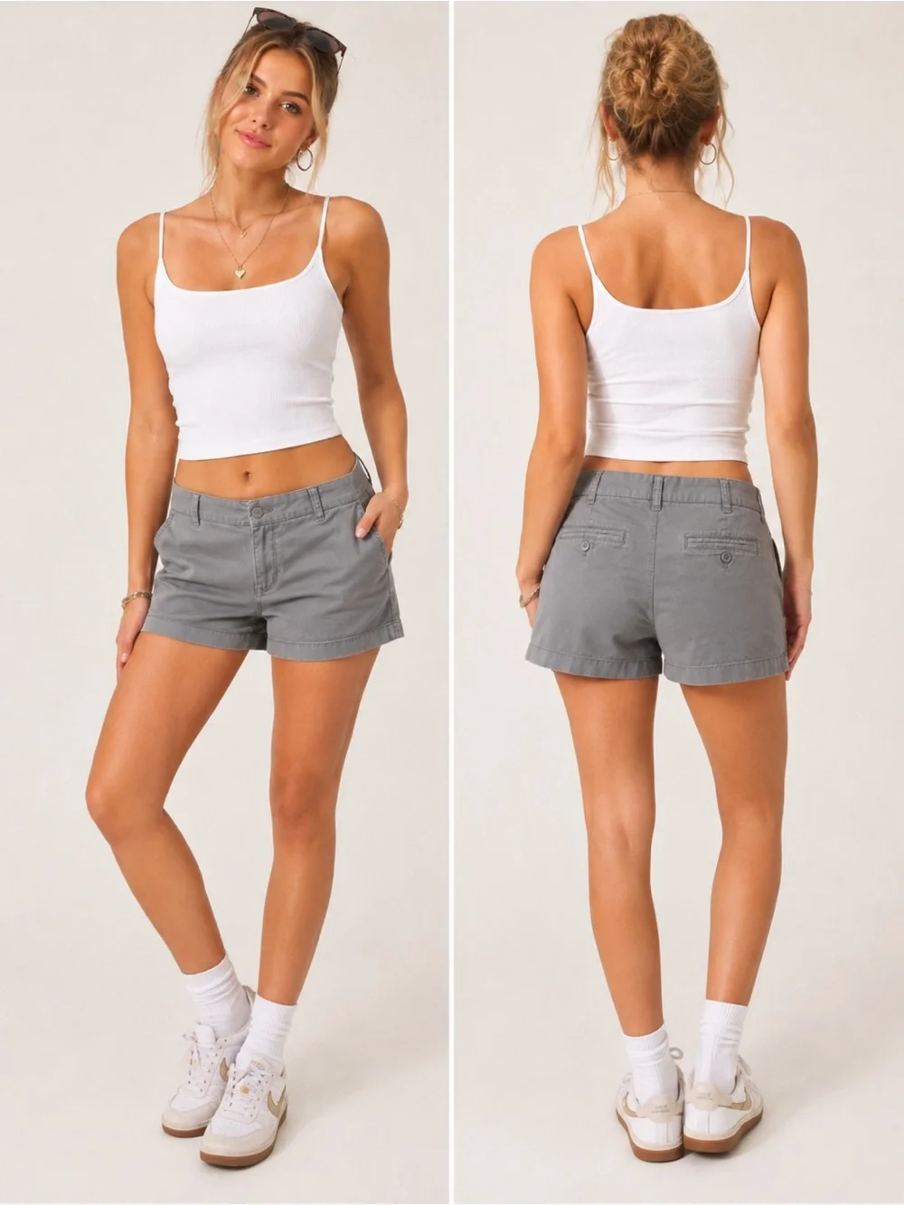 J. Crew Pink Preppy Women's Cotton Bermuda Casual Minimalist Shorts Size 10